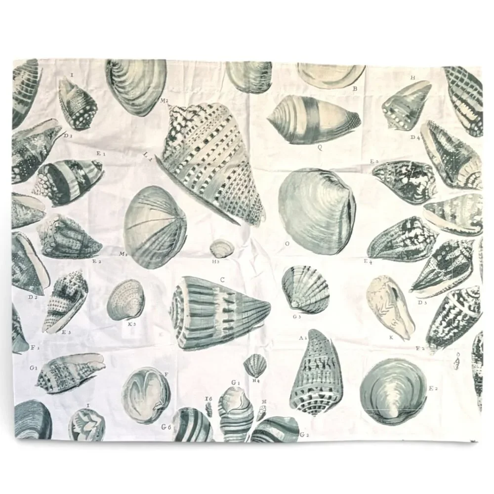 Pottery Barn Freeport Sea Shell 100% Organic Cotton Standard Pillow Sham 200TC